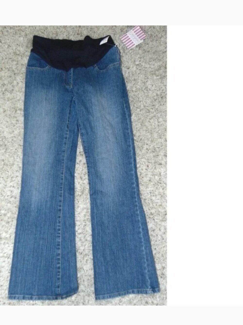 Oh Baby Motherhood Maternity Bootcut Jeans S Blue Mid Belly Stretch Denim